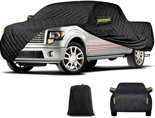 Hail Protector Car Cover Truck for Chevy Colorado/GMC Canyon 2015-2022 Extended/Crew Cab SB (5'-6.1'),Hail Cover for Truck,Waterproof All Weather,Dustproof,Zipper,Reflective Strips phzc,213×75×73inch