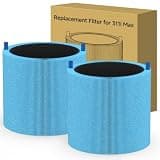 2 Packs Blue 311i MAX Replacement Filter Compatible with Blue Pure 311i Max Air Purifier,Premium Filter & Activated Carbon Filter- F3MAX Filter