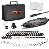 Katerk Professional Corded Rotary Tool Set with Flex Shaft, 155pcs Accessories, 35000RPM High Performance Multi Tools Kit for Wood Carving, Engraving, Grinding, Sanding – Premium DIY Working Gift Box