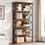Tribesigns 6-Tier Tall Bookshelf, 71" Industrial Bookcase with Metal Frame, Freestanding Open Storage Shelves for Home Office, Living Room, Bedroom