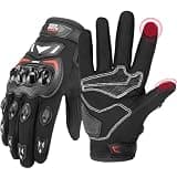 KEMIMOTO Motorcycle Gloves for Men, Touchscreen Cycling Gloves for Outdoor Sports On-Road Off-Road Mountain Motorcycle Motorcross Motorbike Dirt Bike Bicycle Racing ATV UTV