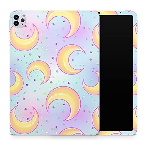 DesignSkinz - Compatible with iPad 5th 6th Gen 9.7" - Skin Decal Protective Scratch Resistant Vinyl Wrap - Mystical Crescent Moons