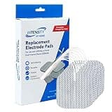 Roscoe Medical Intensity at Home TENS Unit Electrode Pads, Premium OTC TENS Unit Replacement Pads, 2" x 2" Compatible with Most TENS Machines, Replacement Electrodes Value Pack, Reusable, 8 Count