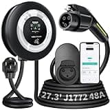 VDLPOWERVP Level 2 EV Charger, 11.5KW /50A Fast Home Charging Station, 27.3ft Extended Charging Cable, J1772 Wall Car Charger with Smart App (WiFi), 240V Electric Car Charger with NEMA 14-50 EC51B