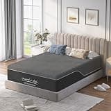 HomJoones Gel Memory Foam Mattress, Medium-Firm Mattress, Cooling Gel Infused Mattress for Back Pain, Fiberglass-Free, Motion Isolation, Boxed for Easy Delivery (Twin, 10")