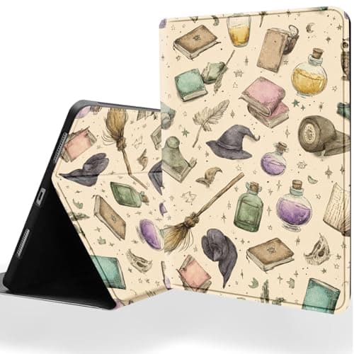DSRGRGFDJ Tablet Case for 7" Kindle Paperwhite 12th Gen 2024 & Kindle Colorsoft Signature Edition,Auto Wake/Sleep and Multi-Angle Adjustable Stand Cover - Colorful Books