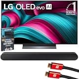 LG 48 Inch C5 Series OLED evo 4K UHD Smart webOS TV (2025) OLED48C5PUA Bundle with Samsung 3.0ch All-in-One Soundbar, 2X HDMI Cable and Deco Gear Home Theater Beginner's Guide