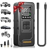 Tire Inflator Portable Air Compressor, Up to 160 PSI Car Tire Inflator, Cordless Air Pump, Portable Tire Pump with Gauge - Portable Tire Inflators for Car, Light Pickup, Bike and More