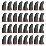Uonlytech 100pcs Anti-Sweat Finger Sleeves for Gaming, Universal Fit Silver Fiber Thumb Covers for Game Controllers and Mobile Phones, Non-Slip Finger Cots for Playing Games