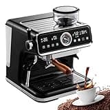 GTANND Espresso Machine, Automatic Coffee Machine With 1-18 Grind Settings/3.5L Large-Capacity Water Tank, 20 Bar Automatic Cappuccino & Latte Coffee Maker