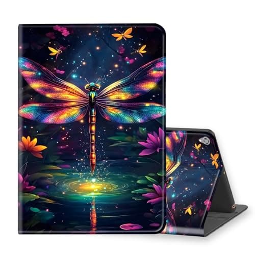 VOGDMKJG Stand Case for Lenovo Smart Tab M8 FHD 2nd Gen 2019 TB-8505F 8 Inch- Auto Sleep/Wake Multi-Angle View Protective Tablet Cover for Girl Boy Business Travel Dragonfly