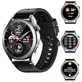 Ooyi Smartwatch that Can Call-Sports Modes Pressure Monitor Steps Counter Fitness Track Sleep Monitor Compatible,BT Calls,1.42" HD,48mm, IP67 with Android & iPhone for Men Women