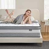 Giovanly Queen Mattress, 14 Inch Queen Size mattresses | Medium Firm - Cooling Gel Memory Foam & Zoned Pocket Coils for Pressure Relief, Spinal Alignment & Extra Lumbar Support | Motion Isolation |