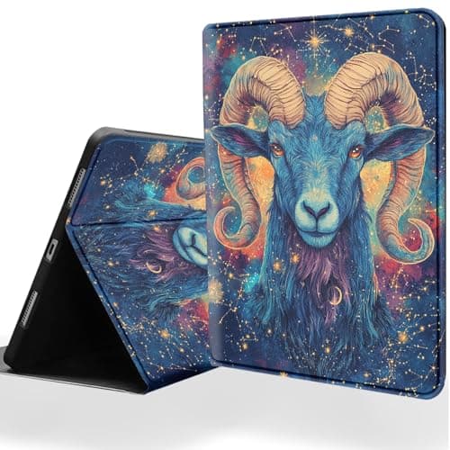 DSRGRGFDJ Tablet Case for Samsung Galaxy Tab A 10.1 Inch 2019 Model (SM-T510/T515/T517),Auto Wake/Sleep and Multi-Angle Adjustable Stand Cover - Sheep Starry Night