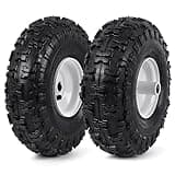 AR-PRO (2-Pack) 4.10-4" Snowblower Tire and Rim - Replacement 4-Ply 11x4.10-4 Tubeless Tire Compatible with MTD 934-04282B Snow Blower Wheel Assembly