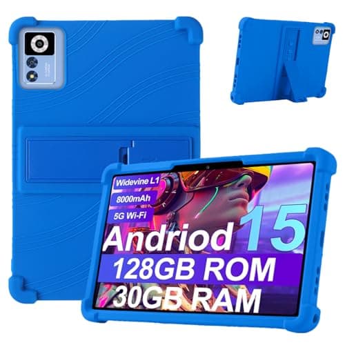 Case for ZIOVO Z168 10.1-Inch Tablet – Shockproof Silicone Protective Cover with Kickstand, Drop-Resistant Business Style (Blue)