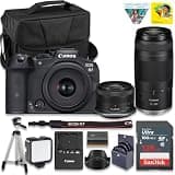 Canon EOS R7 Mirrorless Camera with RF-S 18-45mm + RF 75-300mm Lens | 32.5 MP Image Quality, 4K 60p Video, DIGIC X Image Processor, Dual Pixel CMOS AF, Professional + 128GB Card + Camera Case