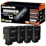 TONBRIX 006R04616 006R04617 006R04618 006R04619 Toner Cartridge Compatible for Xerox VersaLInk C620 C625 Printers, Bright Colors, High Yield 9000 Pages, with Chips (4-Pack BK/C/M/Y)