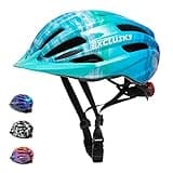 Exclusky Kids Bike Helmet with LED Light – Adjustable Multi-Sport Youth Helmet for Boys & Girls, Ages 5-12, Fits 50-57cm, Cycling Safety Gear
