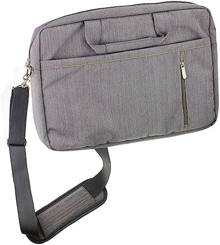 Navitech Grey Sleek Water Resistant Travel Bag - Compatible with AGM PAD P1 Tablet 10.36"