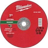 Milwaukee 156433 7 x 0.12 x 0.62 in. Type 1 DKO Masonry Cut-Off Wheel