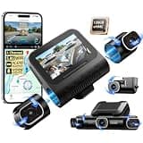 AZDOME M660 360° 4 Channel Dash Cam for Cars with 128GB eMMC, 2K+1080P*3