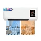 Wall Heaters Space Heater for Indoor Use 2000W Fast Heating Adjustable Thermostat Room Heater 12H Timer Heater(A)