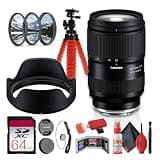 Tamron 28-75mm F2.8 Di III VXD G2 Standard Zoom Lens for Sony E Full-Frame Mirrorless Cameras, Fast Aperture, Advanced Autofocus + 64GB Memory Card + Lens Filter Kit + Flexible Tripod (8pc Bundle)