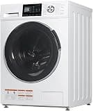 2.7 Cu.Ft Ventless All-in-One Washer Dryer Combo, 24" Compact Front Load Laundry Machine, 26.5 lbs Wash Load, LED Display & Child Lock, White