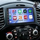 7 Inch Android 13 Car Stereo for Nissan Juke F15 2010-2011, Double Din Radio with Wireless CarPlay & Android Auto, 2GB+32GB, GPS Navigation, Bluetooth, WiFi, SWC, Backup Camera