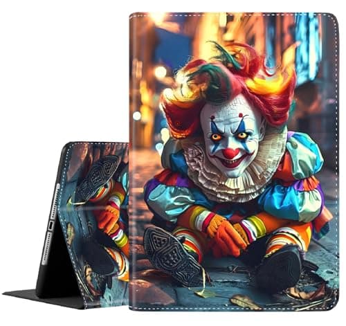 FDHHKJUKO Case for iPad (A16) 11th Generation 11 Inch (2025), for iPad 10th Generation 10.9 Inch (2022), Slim Folding Stand Cover with Auto Wake/Sleep ,Funny Clown 2
