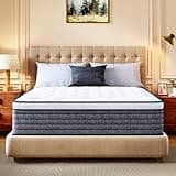 CH Charme House King Size Mattress, 12 Inch Hybrid Mattress King Size, Medium Feel Foam and Individual Pocket Springs, Extra Edge Support, Pressure Relief, CertiPUR-US, Grey