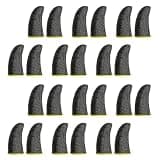 Ipetboom 100 Pairs Mobile Gaming Finger Sleeves Anti-Sweat Thumb Covers with Silver Fiber Material Universal Compatibility for Gaming Controllers and Mobile Phones