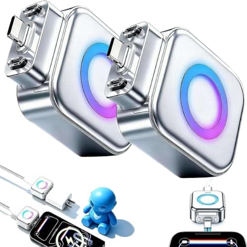 2PCS Smart Auto Stop Charging Adapter,140W Fast Charging Auto Disconnect Adapter,Fully Charged Separator,Ai Smart Autos Power-Off Fast ChargingAdapter,Overcharge Protection Adapters for Phone Tablet