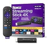 Roku Streaming Stick 4K | Streaming Device 4K/HDR/Dolby Vision with Voice Remote with TV Controls and Long-Range Wi-Fi (Renewed)