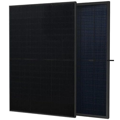 Kleines Kraftwerk 500Wp SunPro TOPCon Solar Panel - Bifacial, Glass-Glass, Full Black - High Performance PV Module for Balcony Power Plant, Boat & Off-Grid