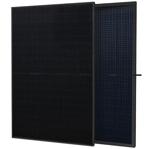 Kleines Kraftwerk 500Wp SunPro TOPCon Solar Panel - Bifacial, Glass-Glass, Full Black - High Performance PV Module for Balcony Power Plant, Boat & Off-Grid