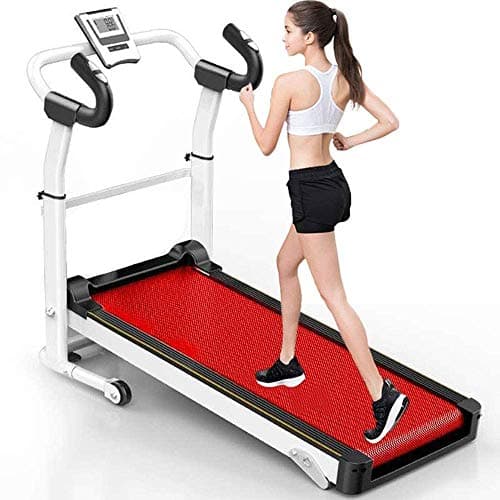 NYTFHMS Treadmills, Household Folding Treadmill Small Walking Machine Indoor Sports and Fitness Equipment with Led Display, Heart Rate Check Functi