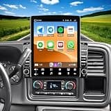 2+64G Double Din Car Radio Upgrade for Chevrolet Tahoe 2003-2006 Stereo Replacement Head Unit w/Wireless CarPlay Android Auto 9.7'' Vertical Touch Screen Car Audio Receiver Bluetooth GPS WiFi Camera