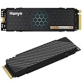 TFGAJKKKKK Hanye 4TB PCIe Gen4x4 SSD, M.2 NVMe 2280 with Heatsink, Compatible with New PS5/PS5, R: 7300MB/s, W: 6500MB/s, High-Durability 3D NAND TLC HE70, Authorized Distributor