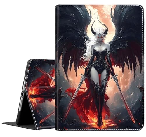 BFRKXOCK Case for Samsung Galaxy Tab S9 11 Inch 2023 Model (SM-X710/X716B/X718U),Multi-Angle Smart Stand Cover Auto Sleep/Wake for Galaxy Tab S9 11 inch, Dark Demon Anime Girl