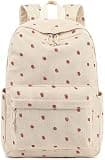 Bluboon Backpack for School Girls Women, Cute Corduroy Laptop Bookbag for Kids Teens, Durable Girls Lightweight Backpack