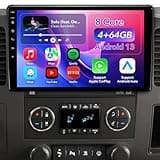 4 Core 2+64GB Car Radio Stereo Upgrade for Toyota Tacoma 2016-2023, Plug and Play 9'' Android 13 Head Unit with Wireless Carplay/Android Auto/1080P Backup Camera/AM FM Radio