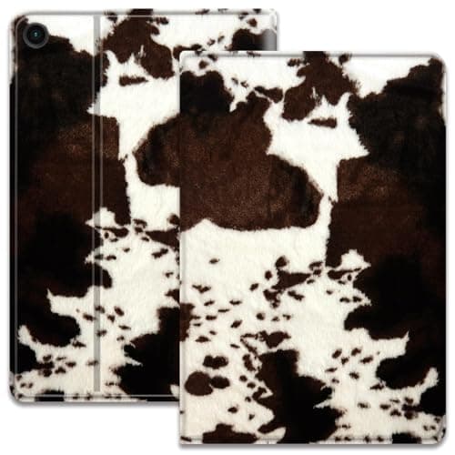 Case for Galaxy Tab A11 (2025) / A9 (2023) 8.7 Inch, Adjustable Stand Auto Wake/Sleep Smart Case for Samsung Galaxy Tab A11/A9 Tablet - Cow Hide Print