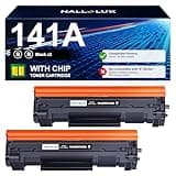 141A Toner Cartridge (with Chip) Compatible Replacement for HP 141A Black LaserJet Toner Cartridge W1410A 141X for HP LaserJet M110w MFP M139w M140w Printer Ink (Black 2 Pack)