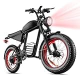 VEXXOR 1000W Peak Electric Bike for Adults, 35MPH High Power Ebike 20" x 4.0 Fat Tire, 48V 15Ah Removable Battery, 85N.M Torque 30° Climbing, UL 2849 Certified Electric Mountain Bicycle