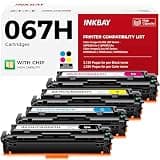 067H 067 Toner Cartridge Set 4-Pack MF656Cdw MF654Cdw High Yield Replacement for Canon 067 067H Compatible for Color imageCLASS LBP632Cdw LBP633Cdw MF652Cdw MF653Cdw Printer Black Cyan Magenta Yellow