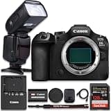 Canon EOS R6 Mark III Mirrorless Camera (Body Only) with TTL PRO Flash + SanDisk Extreme PRO 128GB Memory Card (11pc Bundle)
