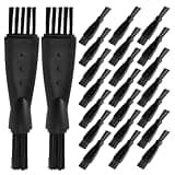 Hemobllo Dual-head Cleaning Brush Travel-friendly Plastic and Nylon Material 100pcs Removes Fine Dust for Electric Shavers and Care Tools for Daily Use and Office Maintenance