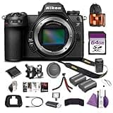 Nikon Z6 III Mirrorless Camera 24.5MP EXPEED 7 6K Video Bundle with Replacement Battery + Charger EN-EL20 + Cleaning Kit + Flexible Vlogging Tripod + 64GB Memory Card + Backpack + More